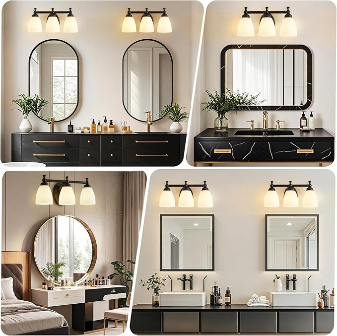 EJIAXIN Vanity Lights for Bathroom, 3-Light Modern Vanity Light Over Mirror - Image 7