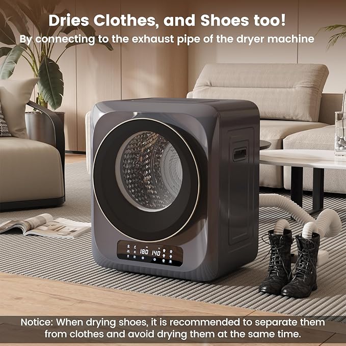 VCJ Portable Dryer for Laundry, 12lbs Clothes Dryer - Image 5