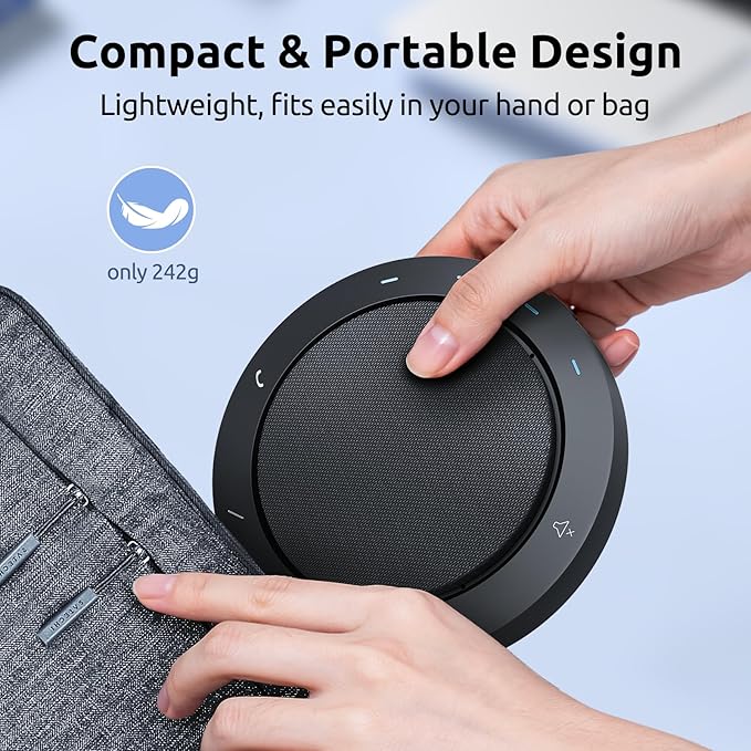 NEWORK Bluetooth Speakerphone for Conference Calls – AI Noise Reduction - Image 8