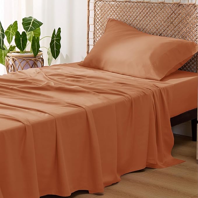 Bedsure Cooling Sheets Twin XL, Rayon Derived from Bamboo, Breathable & Soft by BEDSURE