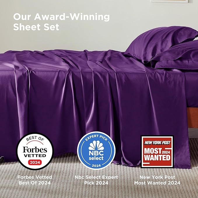 Bedsure California King Sheet Sets, Cooling Sheets - Image 2