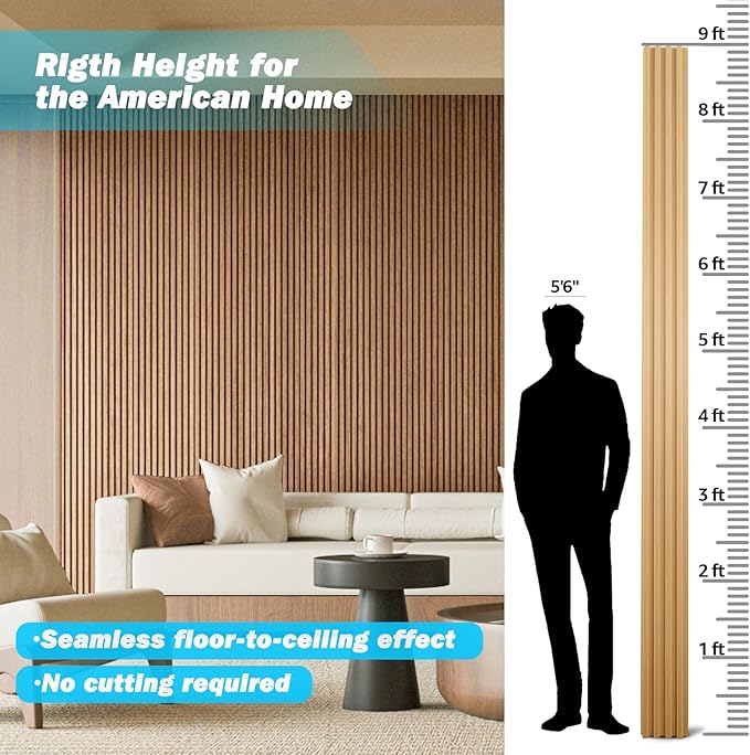 Art3d Slat Wood Wall Paneling for Interior and Ceiling Decoration - Image 2