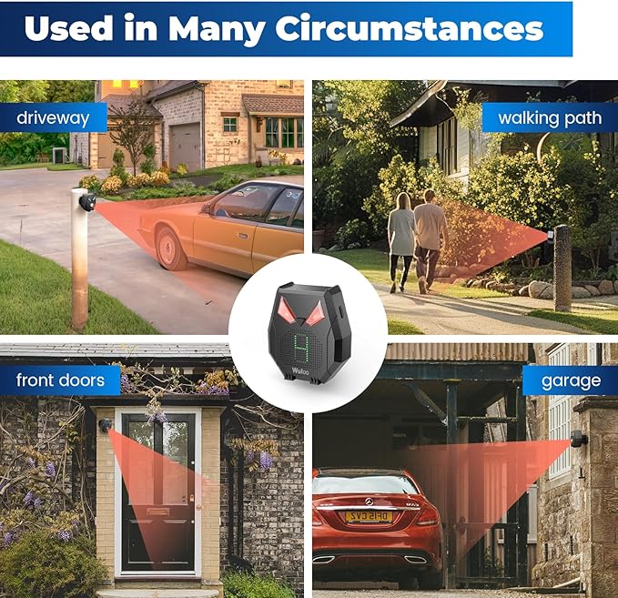 Solar Driveway Alarm Wireless Outside Weatherproof 1/2 Mile Long Range - Image 4
