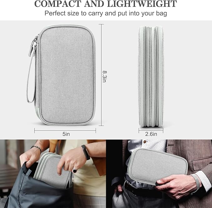 FYY Travel Electronic Cable Organizer Bag, Pouch Electronic Accessories Carry - Image 2