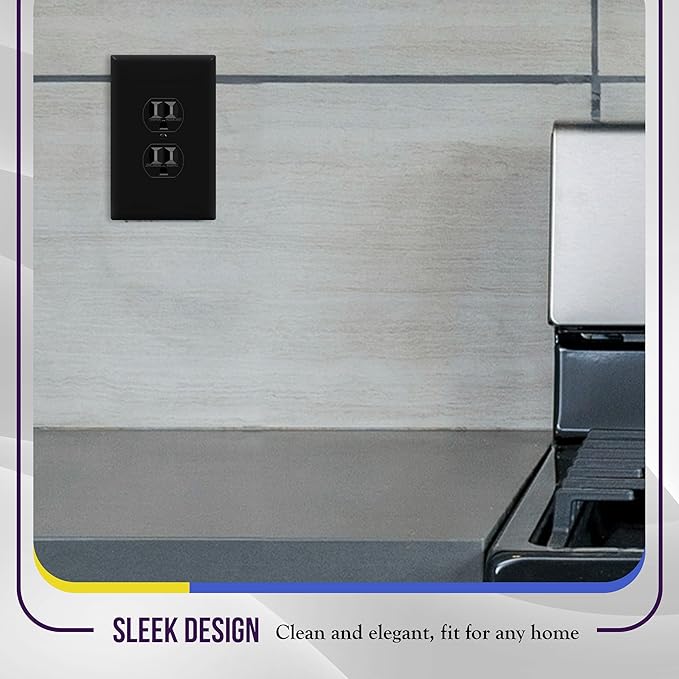 ENERLITES Jumbo Duplex Receptacle Outlet Wall Plate, Large Electrical Outlet - Image 7
