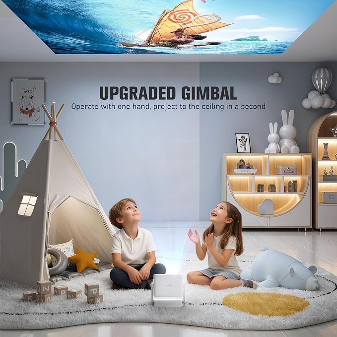 【Officially-Licensed APP & 1800 ANSI】Smart Mini Projector - Image 7