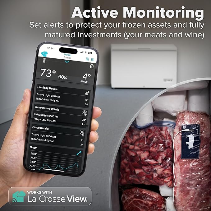 Temp Tracker Pro Wi-Fi Alert System: Bridge Gateway, 3 in/Out Temp. and Humidity - Image 4