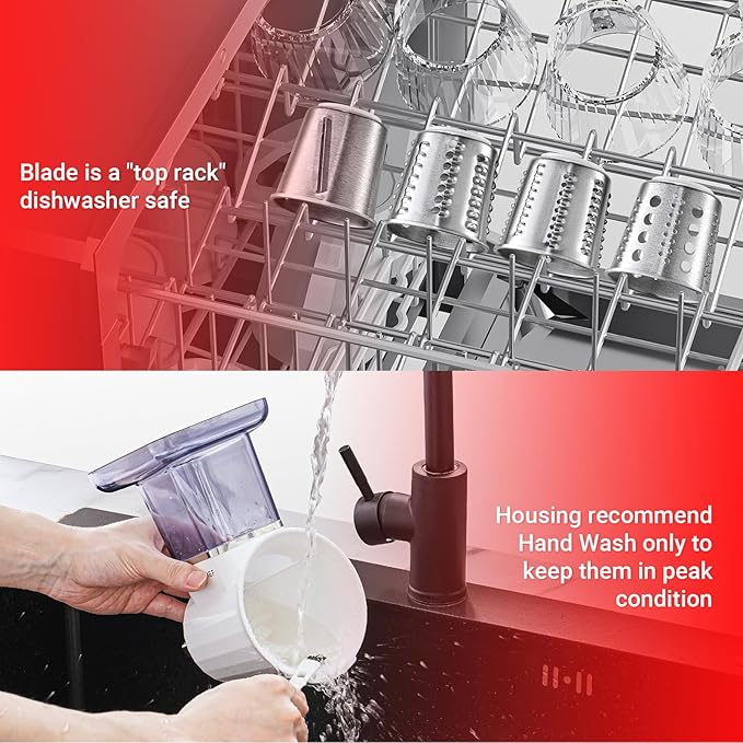 AMZCHEF Slicer Shredder Accessories and Attachments - Image 7