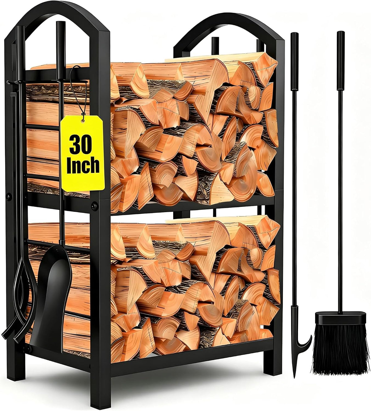 amagabeli garden & home 30in firewood rack indoor, main product view