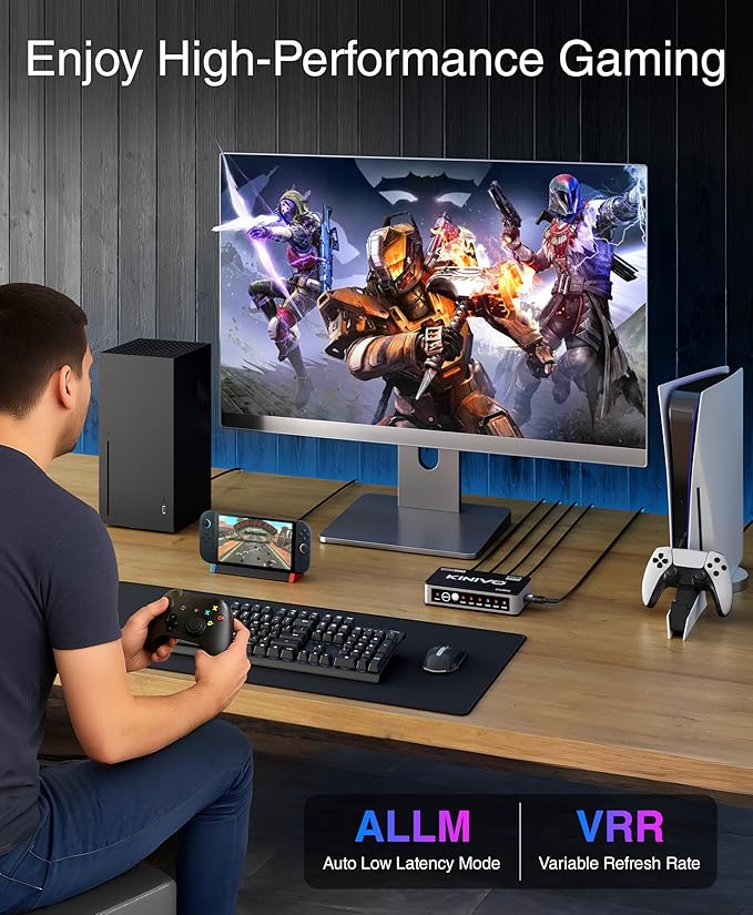 Kinivo HDMI Switch 5 in 1 Out 4K 60Hz - Image 3