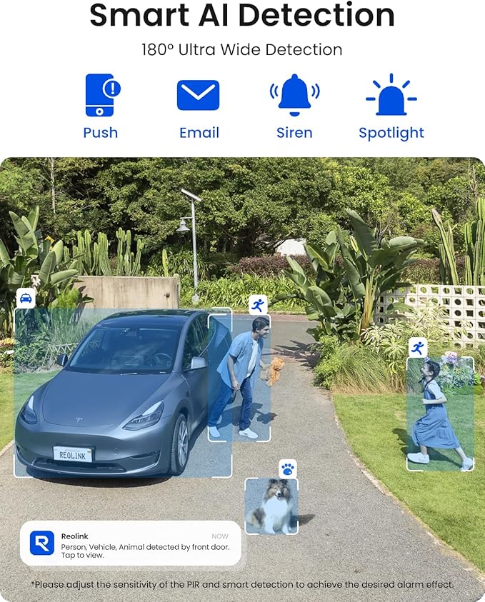 REOLINK Argus 4 Pro 4K Solar Security Cameras Wireless Outdoor, 180° Dual-Lens - Image 6
