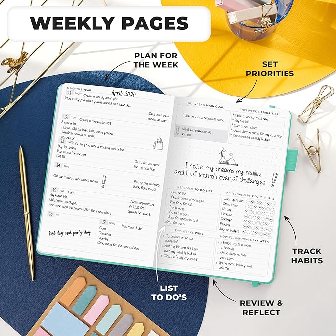 Clever Fox Planner Premium Edition – Undated Luxurious Weekly & Monthly Planner - Image 3