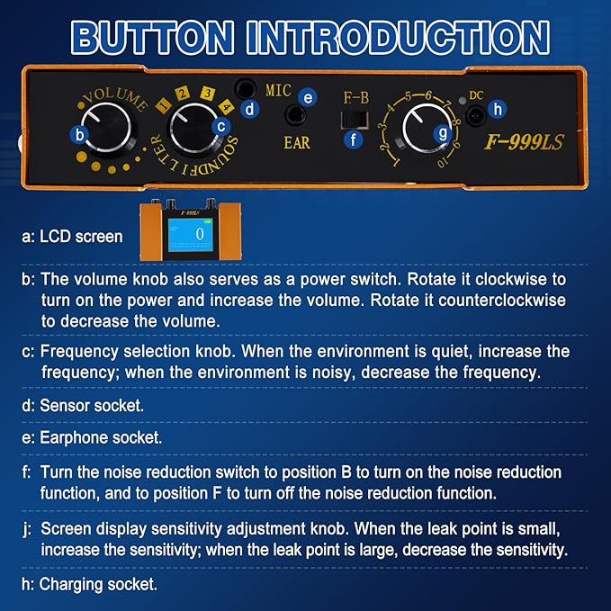 Underground Water Leak Detector Water Leak Detection Device Water Pipe Leak - Image 6
