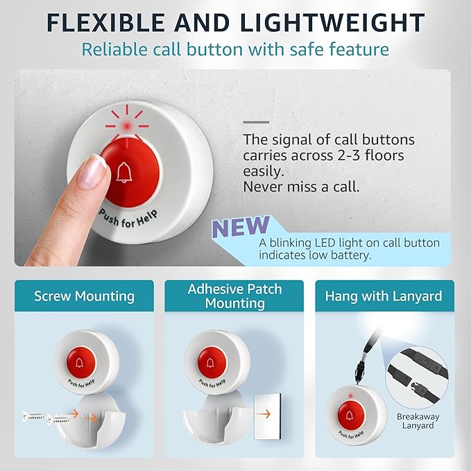 SYNLETT Caregiver Pager Wireless Call Buttons - Image 3