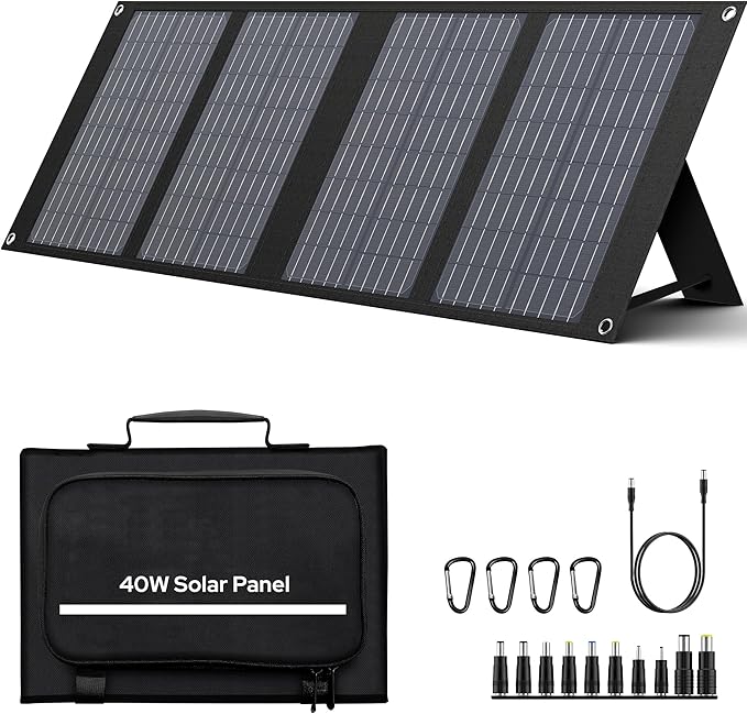 40W Solar Panel EnginStar 40 Watt Foldable Solar Panel by ENGINSTAR