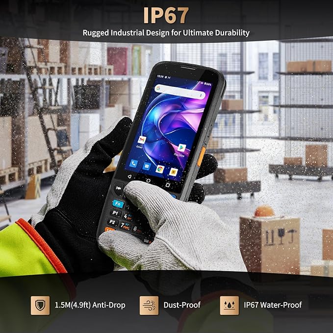 NETUM Android 11 Handheld Barcode Scanner Terminal Mobile Computer, Wi-Fi 4G BT - Image 7