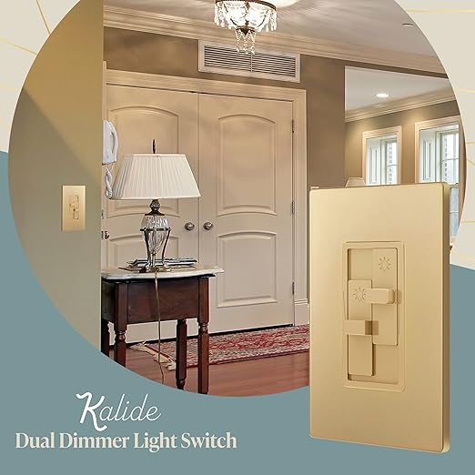 TOPGREENER Elite Series Kalide Dual Load Dimmer Light Switch, Double LED Dimmer - Image 3