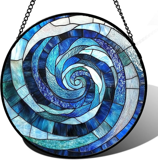 CRISGIF Stained Glass Window Hanging by Follow