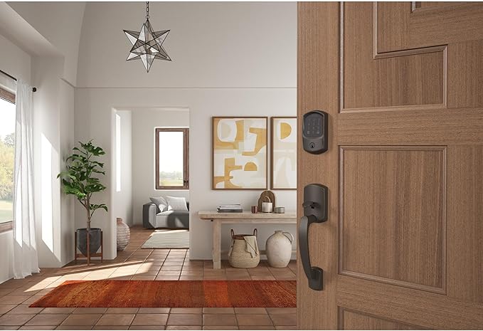 SCHLAGE BE489WB GRW 716 Encode WiFi Deadbolt Smart Lock, Keyless Entry - Image 7