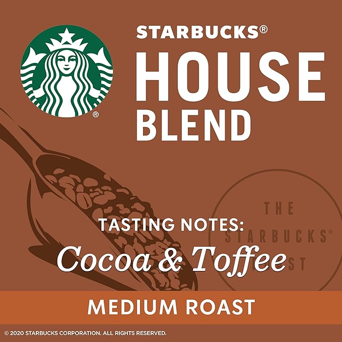 Starbucks Medium Roast K-Cup Coffee Pods — House Blend - Image 3