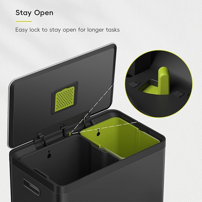 EKO EcoCasa II 36L+24L Dual Trash Can - Image 3