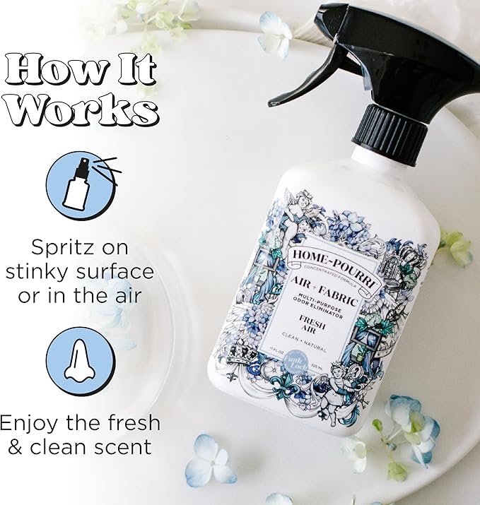Home-Pourri Air + Fabric Multi-Purpose Odor Freshener Spray, 11 Fl Oz, Fresh - Image 5