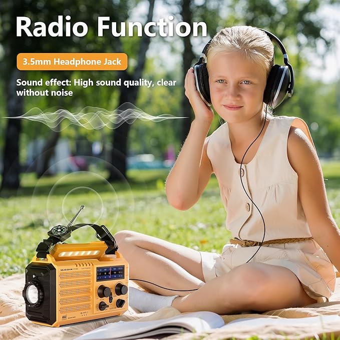 NOAA Weather Radio AM/FM/Shortwave, 5 Way Powered Emergency Radio - Image 7