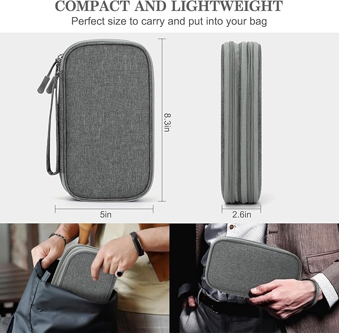 FYY Electronic Organizer, Travel Cable Organizer Bag Pouch Electronic - Image 2