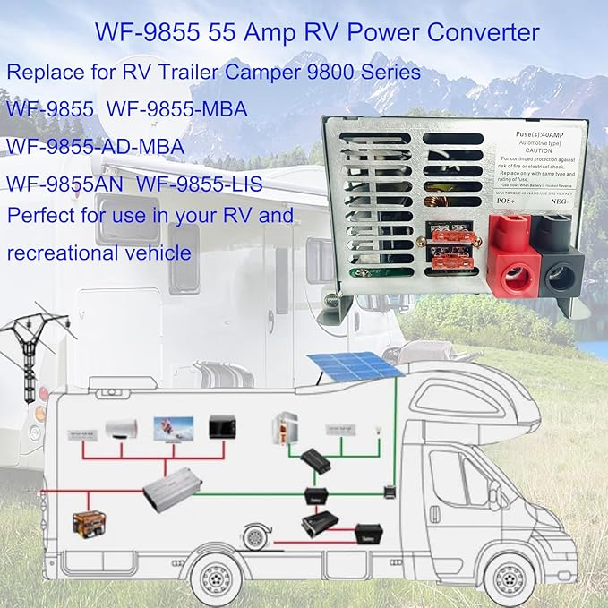   WF-9855 55 Amp Power Converter, Rv Power Converter - Image 3