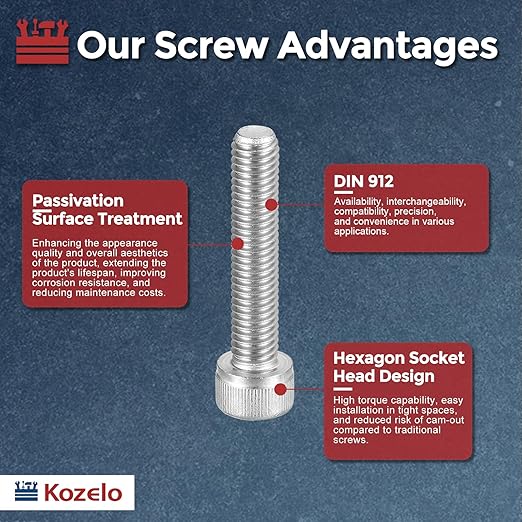 Kozelo 10pcs Socket Head Cap Screws - Image 3