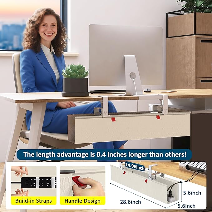 Cotohim Under Desk Cable Management Tray - Image 7