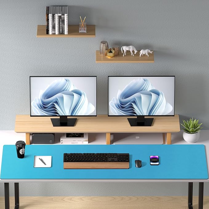 Aothia Leather Desk Pad Protector, Office Desk Mat, Large Mouse Pad, Non-Slip - Image 8
