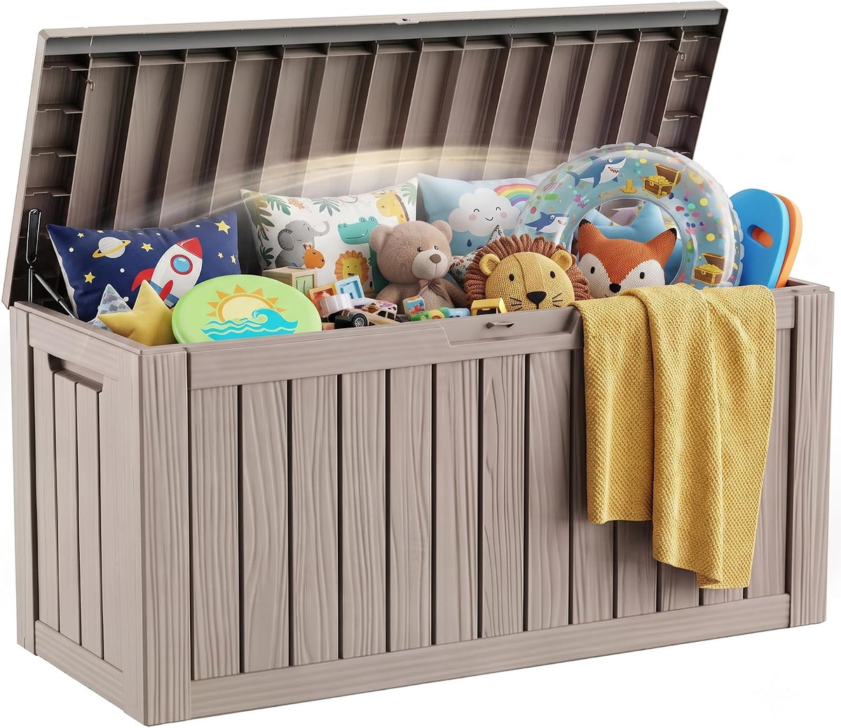 efu outdoor storage box 150 gallon deck box, main product view