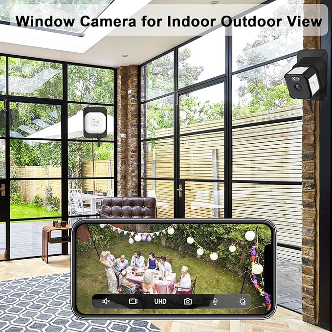 2K Window Cameras for Home Security, 2.4GHz & 5GHz WiFi Baby/Pet Camera - Image 2