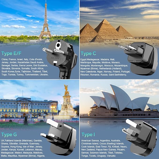 220V to 110V Voltage Converter, 600W AC Sockets Power Any American Appliances - Image 7
