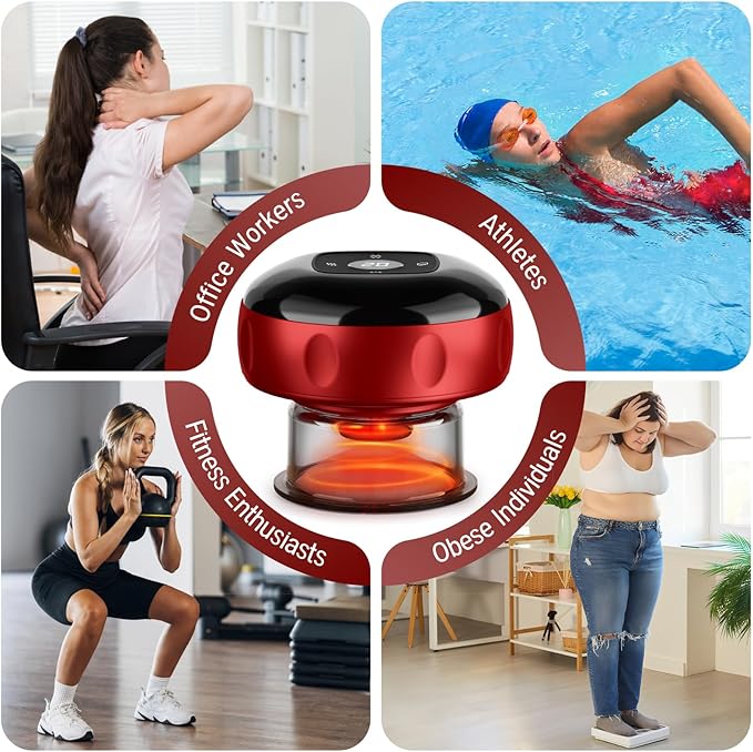 Cakoutanb Smart Cupping Therapy Massager, 7 in 1 Red Light Cupping Therapy Set - Image 9