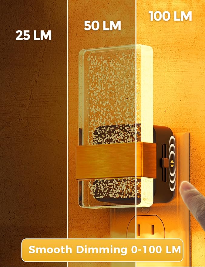 L LOHAS LED Night Light, Amber Night Lights Plug Into Wall, Dusk to Dawn Sensor - Image 3