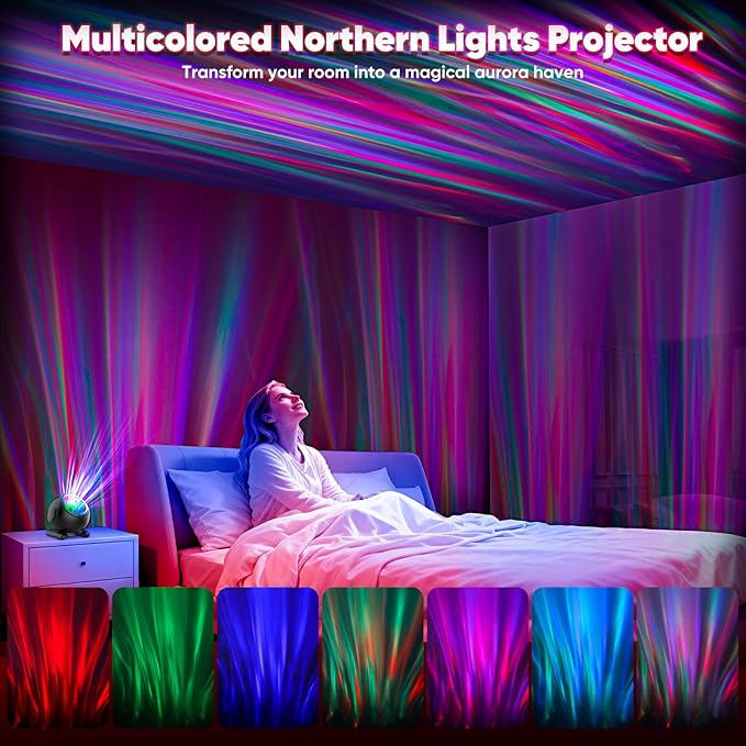 Northern Lights Projector, LED Night Light Aurora Projector - Image 3
