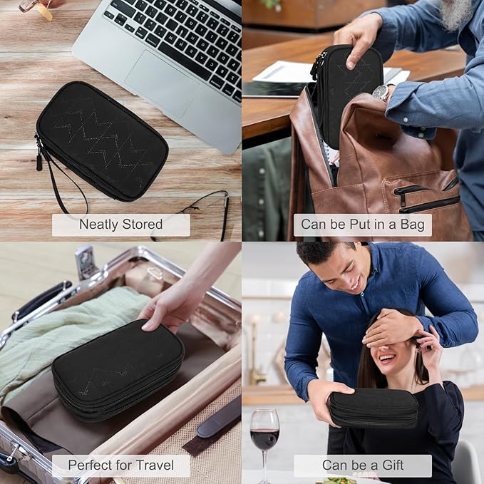 FYY Travel Organizer Pouch Electronic Accessories Carry Case Portable - Image 7