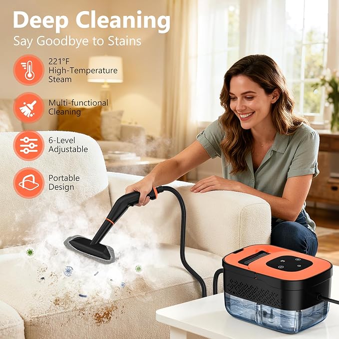 Steam Cleaner, Portable Steamer - Image 2