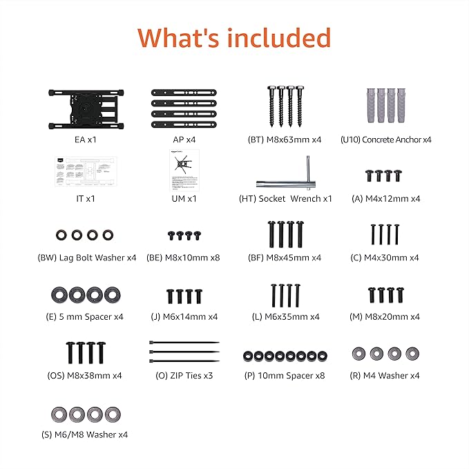 Amazon Basics Full Motion TV Wall Mount - Image 8