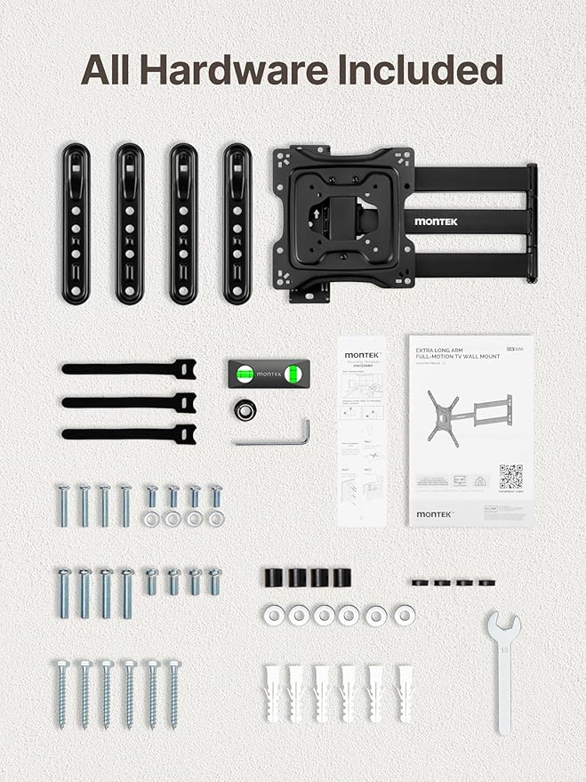 monTEK Long Arm TV Wall Mount for Most 23-65 Inch TVs, 29 Inch Long Extension - Image 9