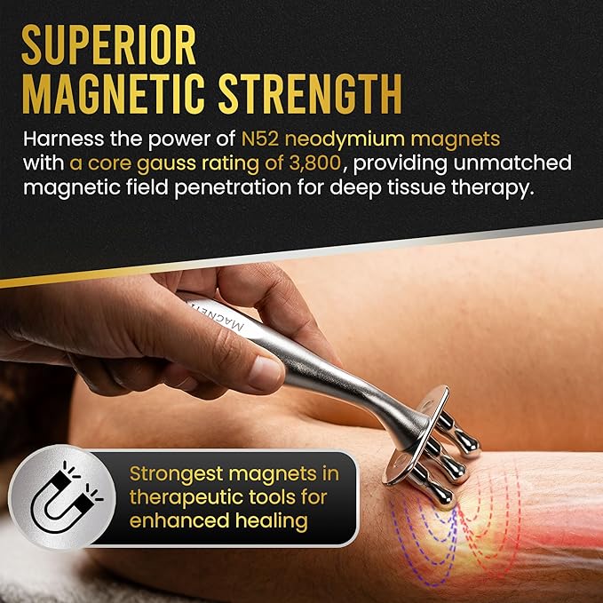 MagnetRX® Magnetic Therapy Massage Fork – Multi–Functional Magnetotherapy Pen - Image 2