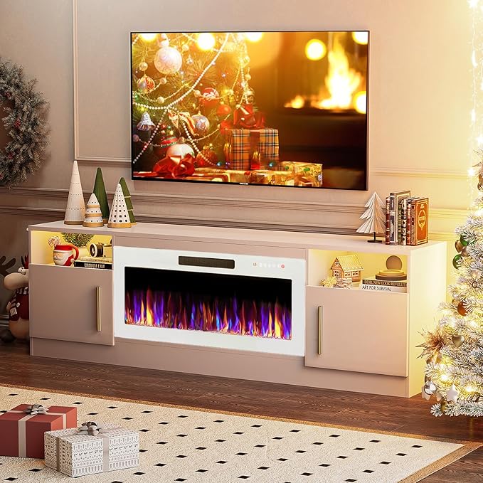 VITESSE TV Stand Fireplace - Image 8