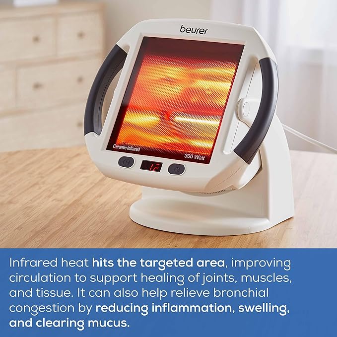 Beurer IL50 Infrared Heat Lamp Heated Red Light Therapy Lamp - Image 4