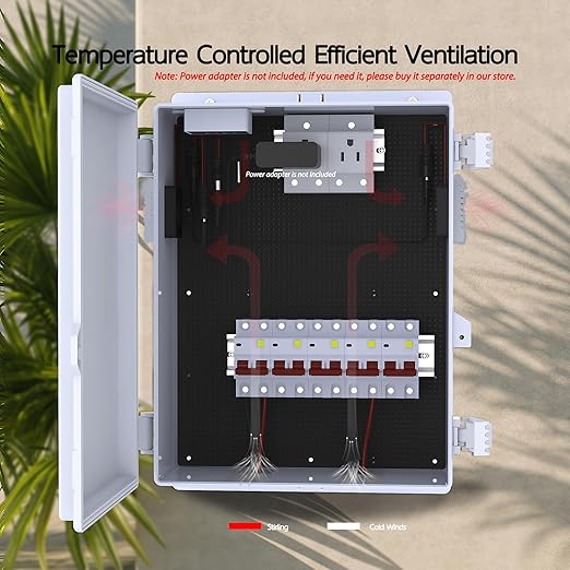 Akwscyby Outdoor Electrical Box, Waterproof Electrical Junction Box IP65 ABS - Image 6