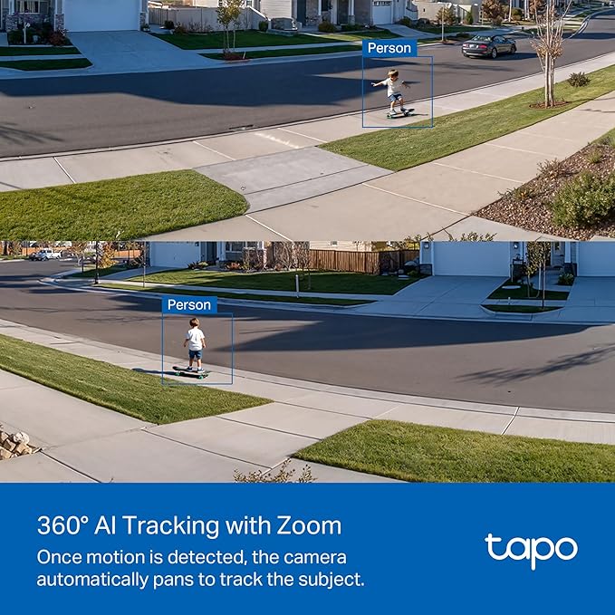Tapo 2K Dimmable Floodlight Security Camera Outdoor Wireless w/Solar Panel - Image 10