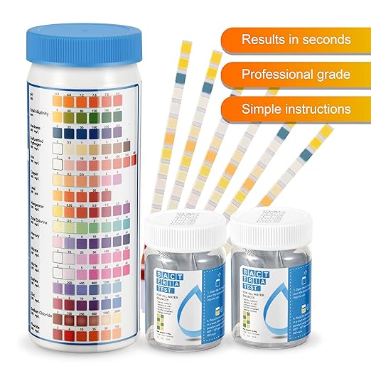 AAwipes Drinking Water Test Strips 17-in-1 100 Strips + 2 Bacteria Tester Kits - Image 2