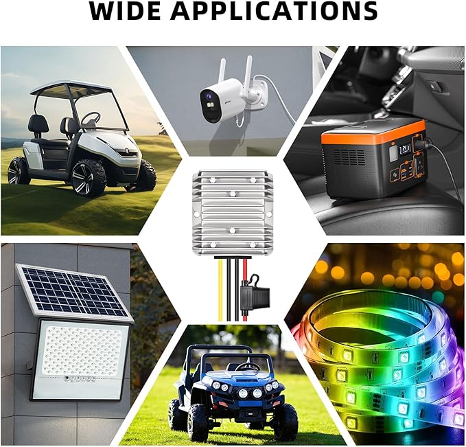 ikkwmei DC-DC Professional 48V 36V to 12V Voltage Regulator, 240W 20A - Image 7