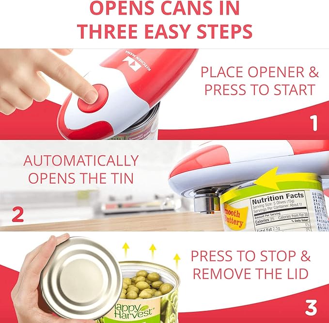 Kitchen Mama Auto Electric Can Opener: Open Your Cans - Image 2